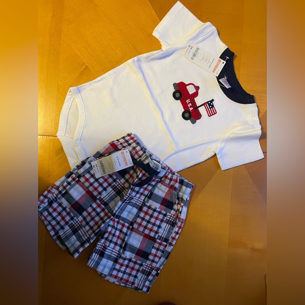 Boy’s NWT Onesie & Shorts
